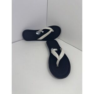 Smartdos Flip Flop Sandal Women's Size 7.5/8 White Comfortable